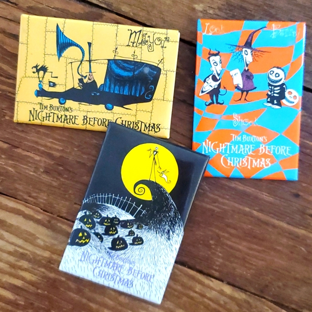 Set of 3 Nightmare Before Christmas buttons- Disney